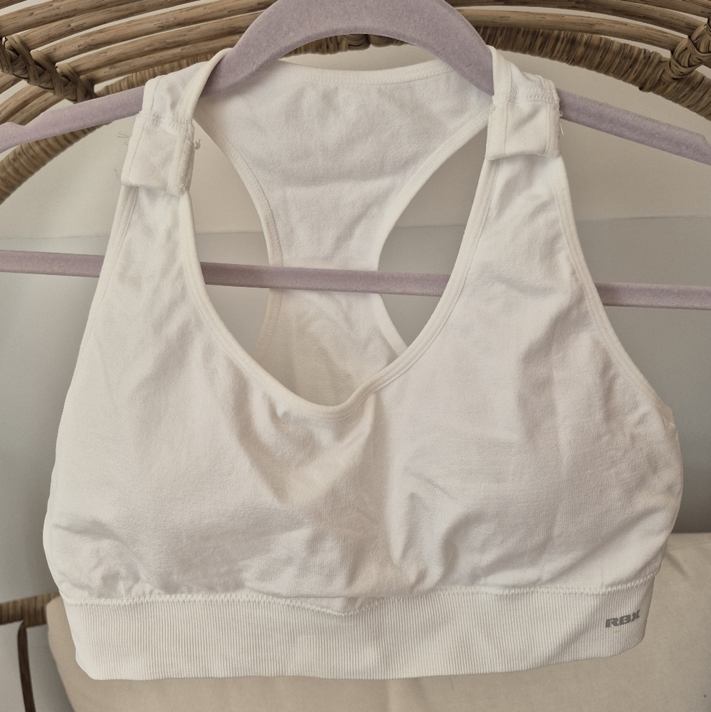 RBX Kids White Sports Bra